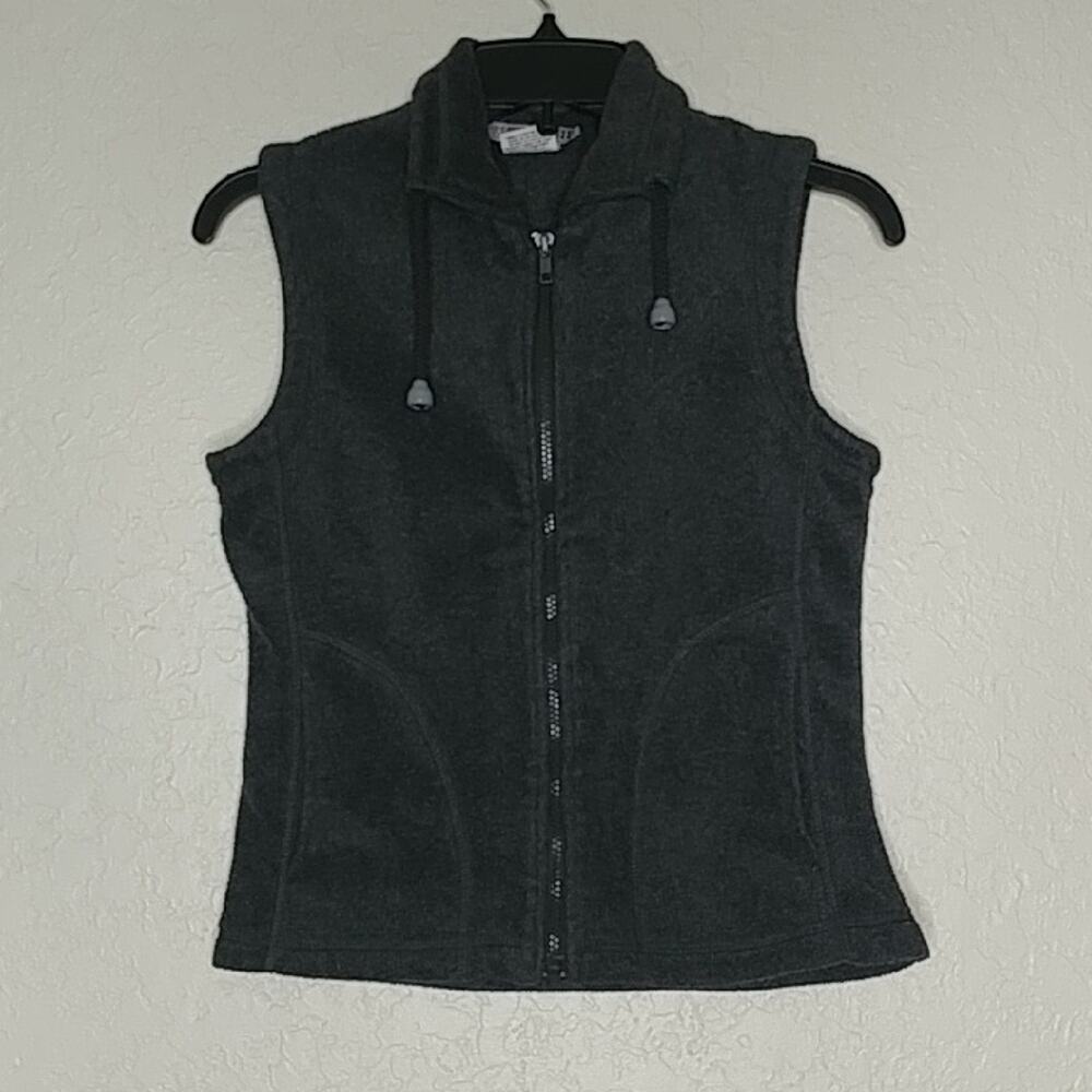 Urban Life Zip Front Fleece Vest Gray Size S (Kid)